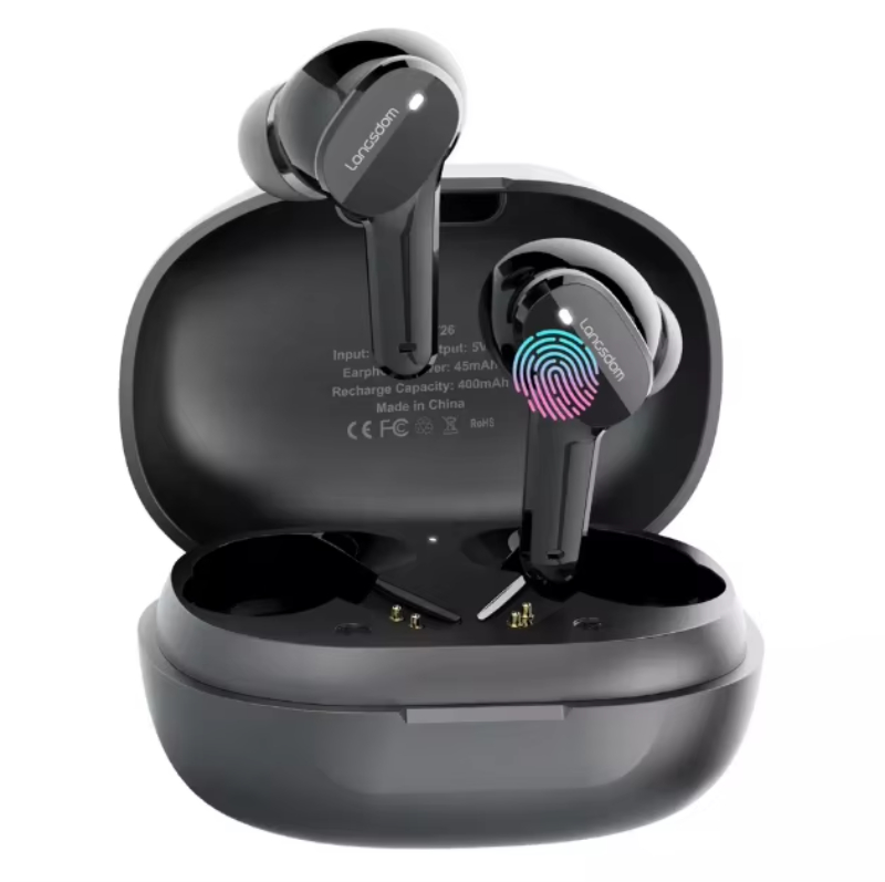 Manufacturers customize logo light weight music tws true wireless basic design headphone earphones