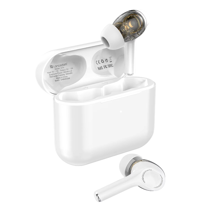 Customize logo available emergency flashlighing bluetooth speaker true wireless headphone earphones for smart phone