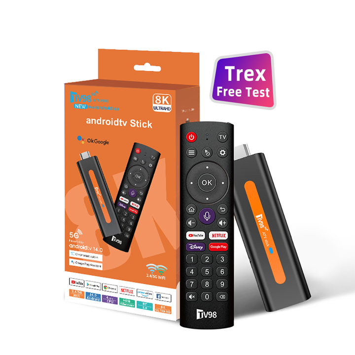 Android 14 Powerful Chip H618 Voice Remote IR learning 2GB 16GB Streaming netfli account Fire TV Stick 4K 8K