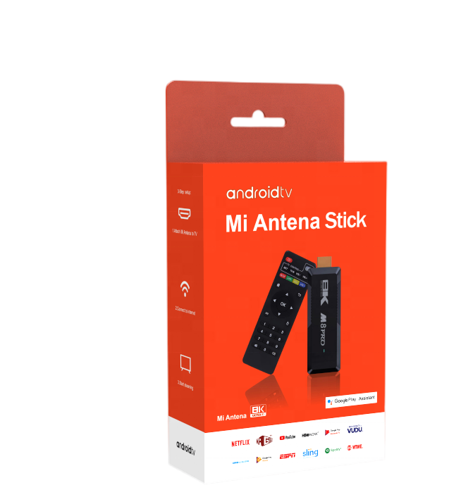 M8 Pro TV Stick 2.4G 5G Dual WIFI USB Smart Fire Lite Alexa Voice Remote TV Stick 4k Android TV Stick