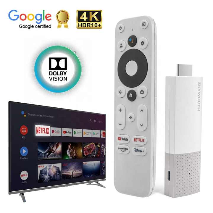 NetfIix Certificated Android 11 Media Player Streaming Device Dolbys Panorama Google Certificated Android TV Stick
