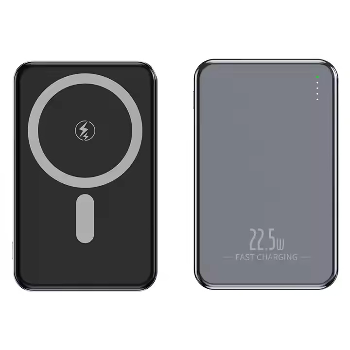 CASUN fast charging qi wireless charging power bank 5000 mah power banks slim wireless charger for iPhone