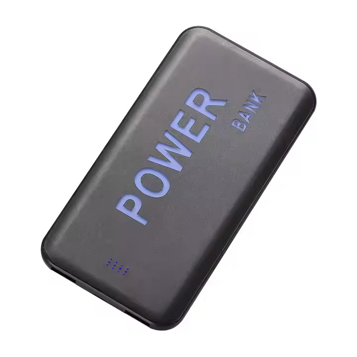 new design Custom Led LOGO power bank 5000/10000mAh smart power bank Portable External battery