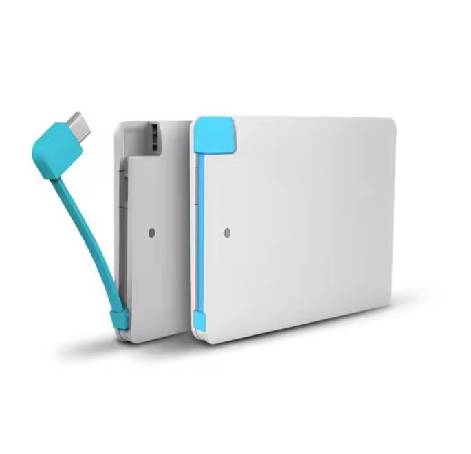 Custom Logo Promotional best credit card power bank ultra slim 2500mAh