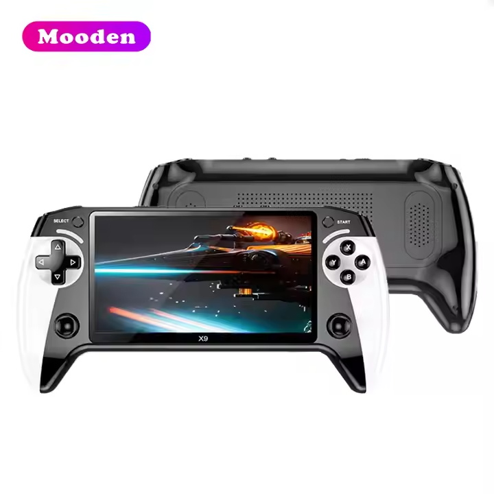 J X9 Retro Handheld Game Player 5.5 Inch HD Screen Portable Classic Gaming 27 Language Support Video Game Console For Kids Gift