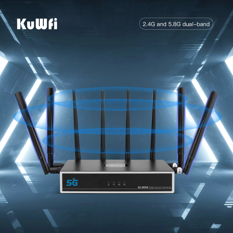 OEM brand new gigabit Wifi 6 router 1800Mbps wireless sim modem dual band 5g cpe router with sim card slot