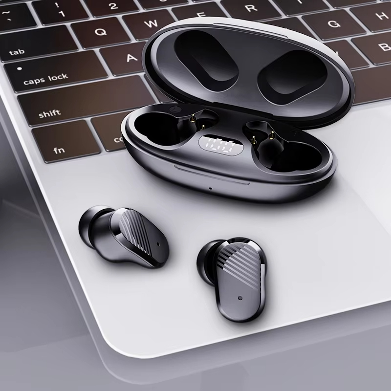 Langsdom Led Display Best Earbuds Light Headphone Wireless Earphones Bluetooth 5.1 TWS Bluetooth Earphones