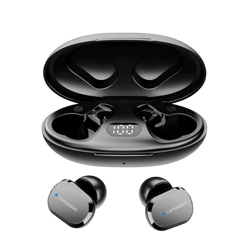 Top seller led display earphones bluetooth with earphone in-ear headphones wireless earbuds for mobile phone