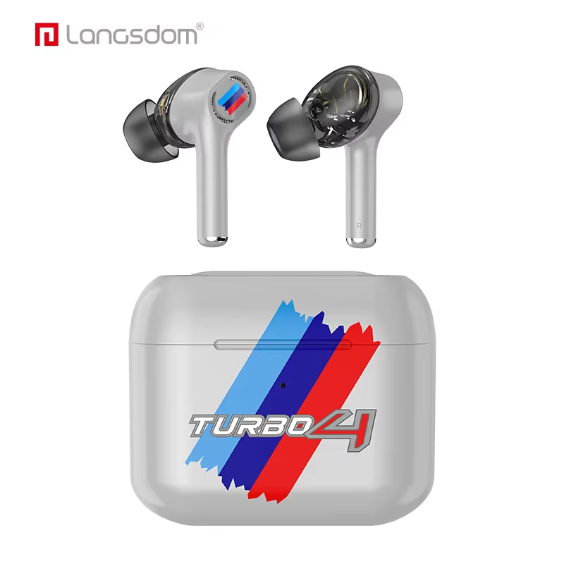 Private Label Dual Driver 4 Mics High End Earphone Bluetooth 5.0 TWS Wireless Headphones Stereo Deep Earbuds