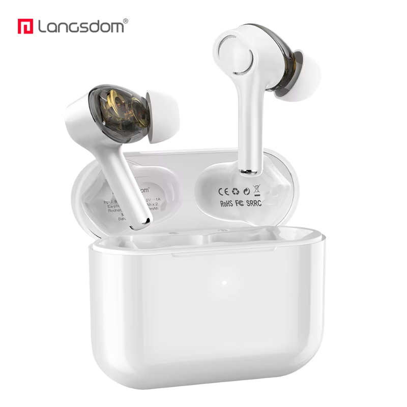 2021 Hot Selling Deep Bass Earphones Dual Speaker Driver Tws Earbuds