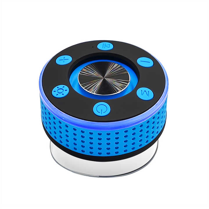T7 Colorful Led Lights TPX7 Waterproof Rechargeable Portable Stereo Bass Blue tooth Speaker With Fm Radio