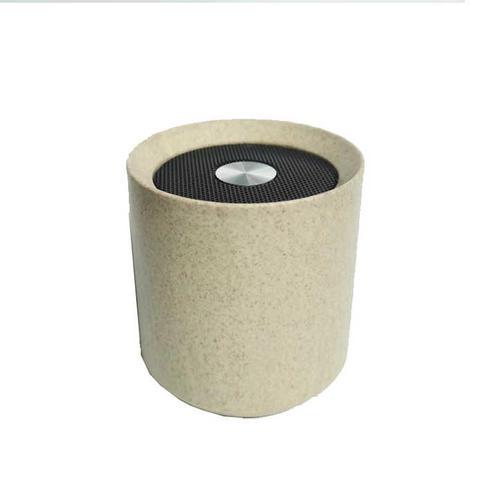 Wheat Straw Eco Friendly Portable Speaker Music Biodegradable Recycled Mini Portable Wireless Speaker