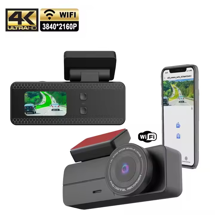 Supplier 4K wifi dashcam car dvr full hd car black box 4k wifi dash camera video camera hd night vision 4k wifi dash cam