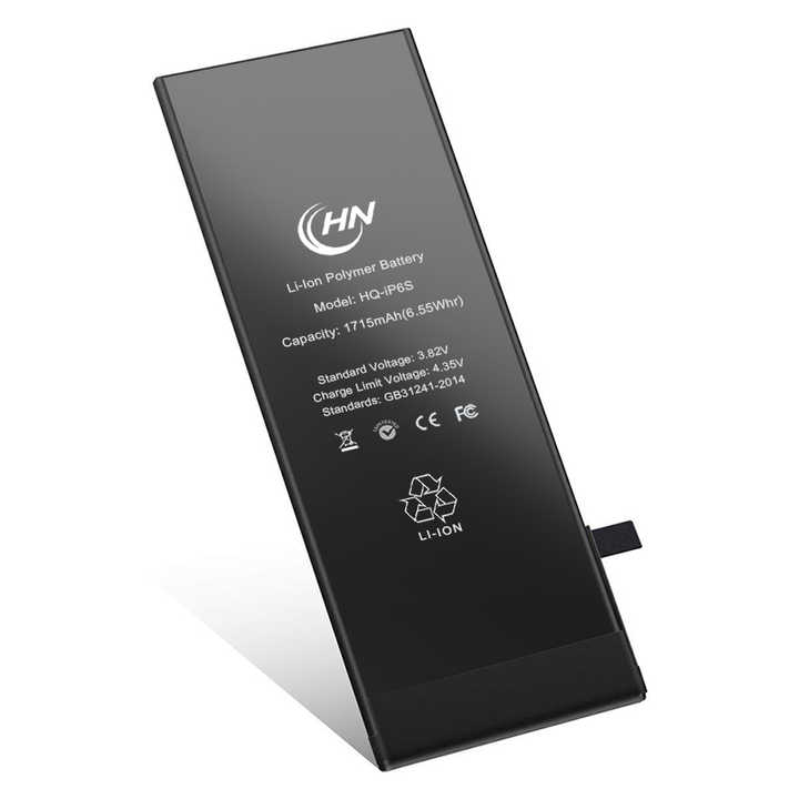 Quality 1715mah Li-ion Polymer Battery Wholesale for iphone 6s Battery Mobile Phone Rechargeable Batteries Stock Black