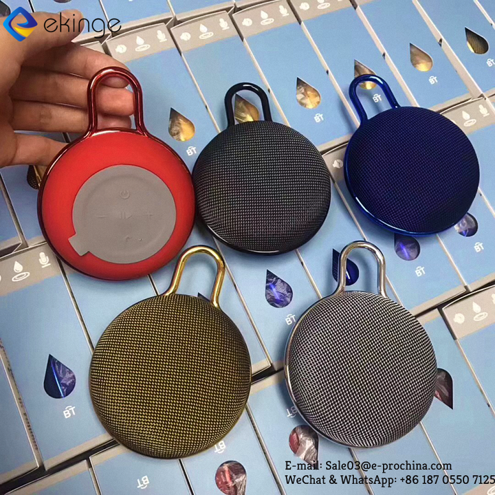 New promotion fabric mini speaker low cost cloth waterproof portable outdoor wireless speaker