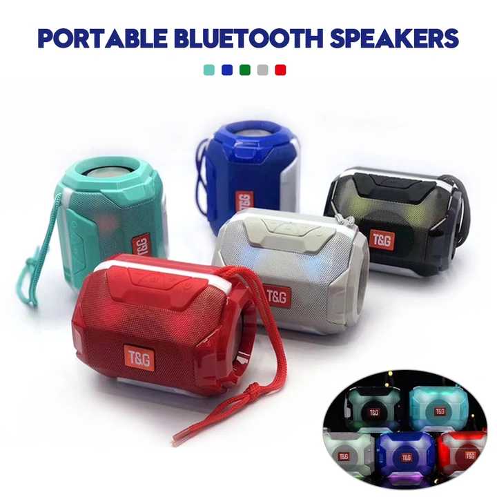 Tg162 Unique Bluetooth Portable 1200mah Led Flash Light Speaker Wireless Caixa De Som Speakers