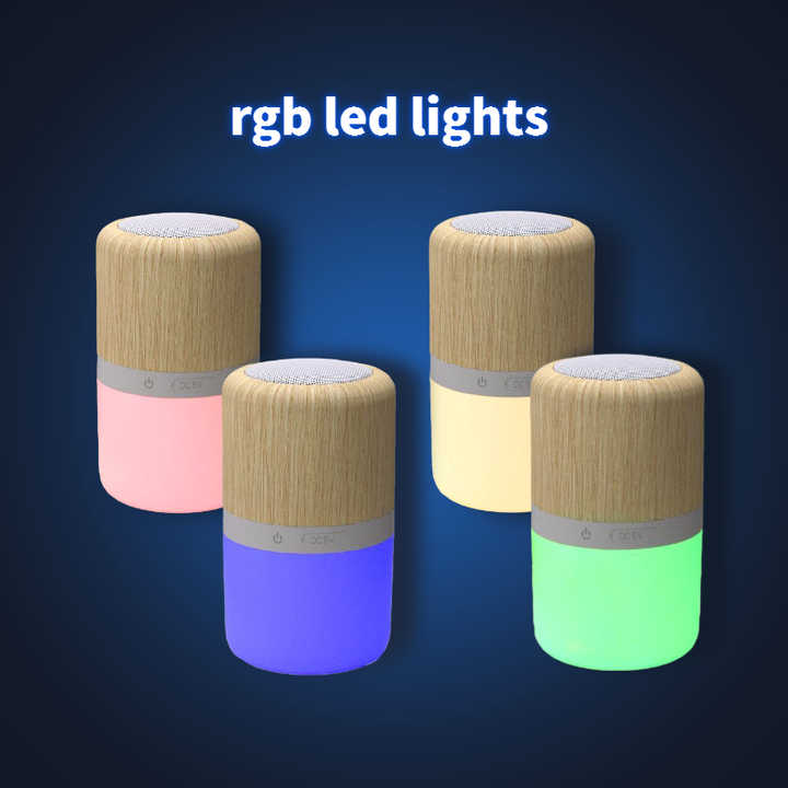 Portable Super Base Stereo Speaker Column Powered Wireless Luminous Bamboo Speaker