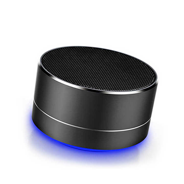 Promotional Outdoor Portable Metal Round Waterproof Wireless Speaker With TF Card
