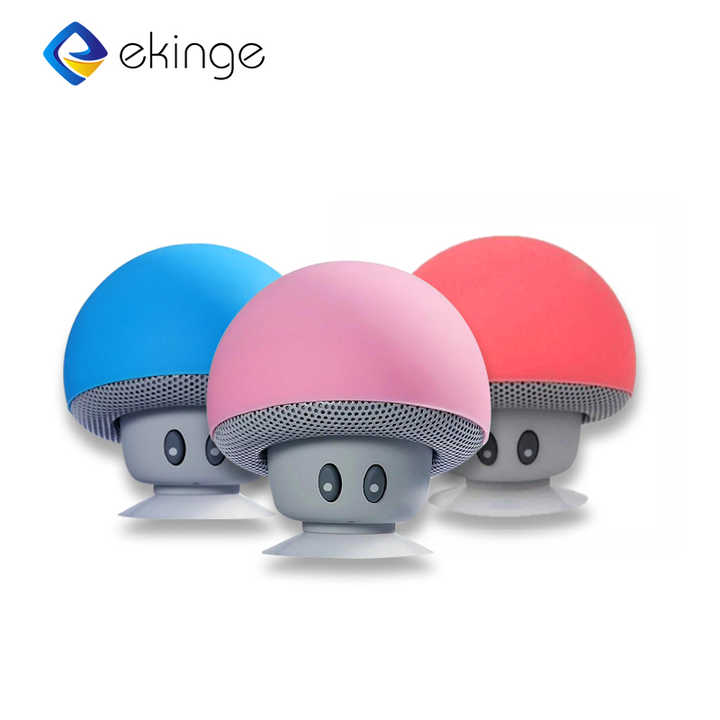 Cartoon small mushroom head solar powered wireless outdoor water proof speaker with hands free