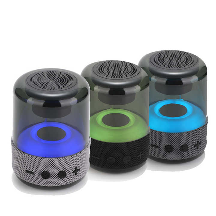 New Arrival Outdoor Portable Colorful Led Light Speakers Wholesale Mini Wireless Stereo Speaker