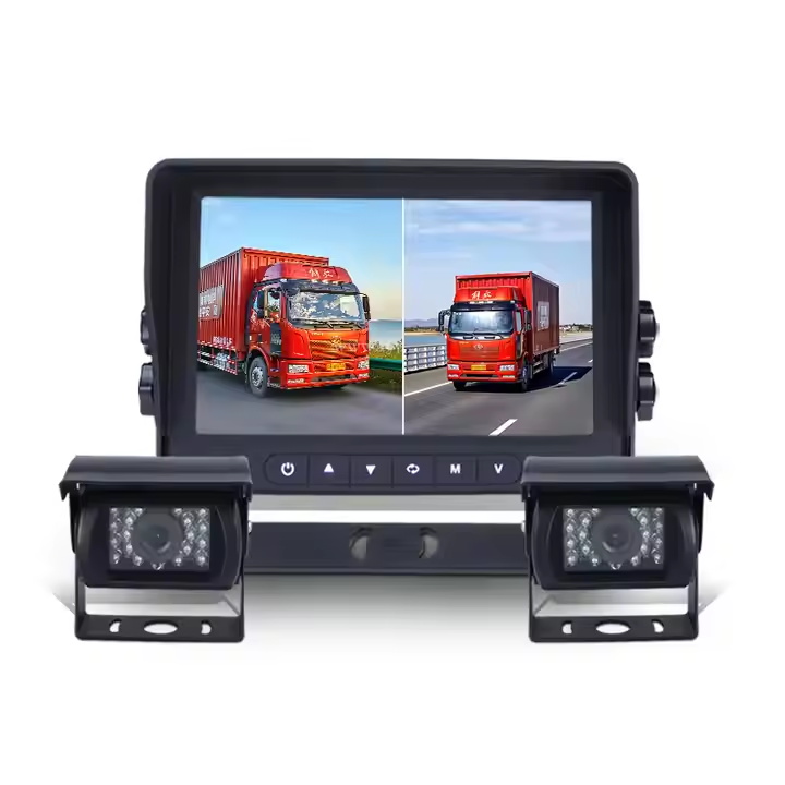 2021 New Arrival 7 Inch 2ch Car Camera Monitor For Truck Rv Bus Car Vessel Boat Ferry