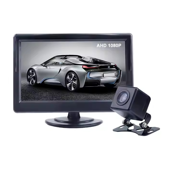 5" Car LCD Rearview AHD image input Monitor truck backup camera system car reverse camera with mirror monitor