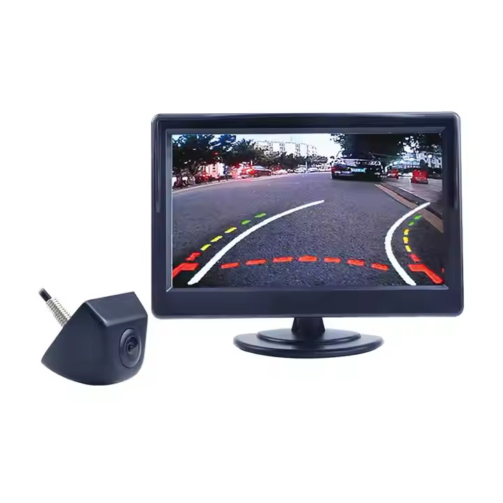 car monitor 5 inch car rearview monitor tft lcd color monitor with Reverse System Parking Camera for car