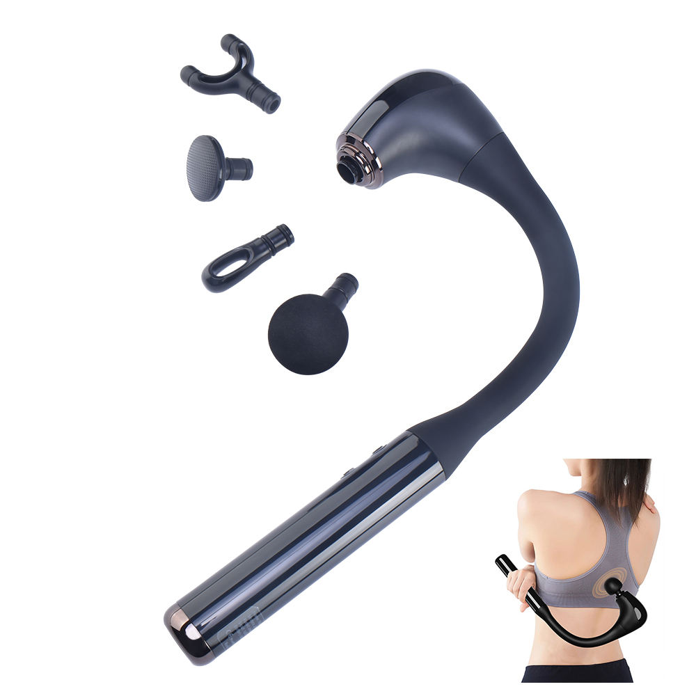 Rechargeable Electric Vibration Massage Power Fascia Gun Handheld Vibration Muscle Massage Gun