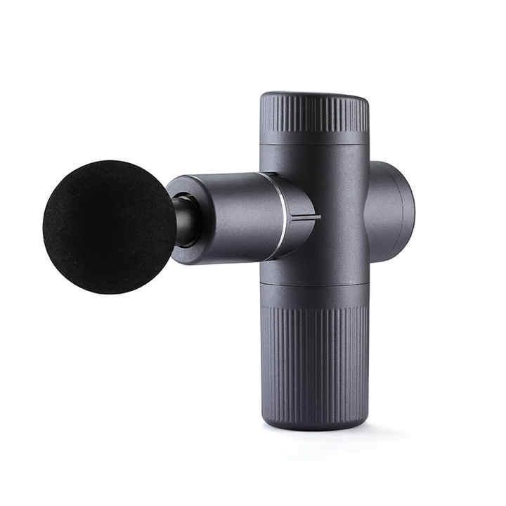 Private Label Fascial Gun Deep Tissue Pressure Relief Cordless Gym Body Therapy Mini Muscle Massage Gun With 4 Heads
