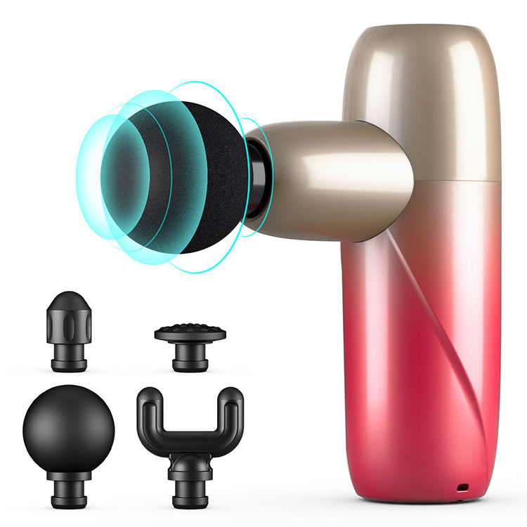 Luxury Gradient Portable Fascial Gun Deep Tissue Pocket Mini Massage Gun 2023 Professional With Case
