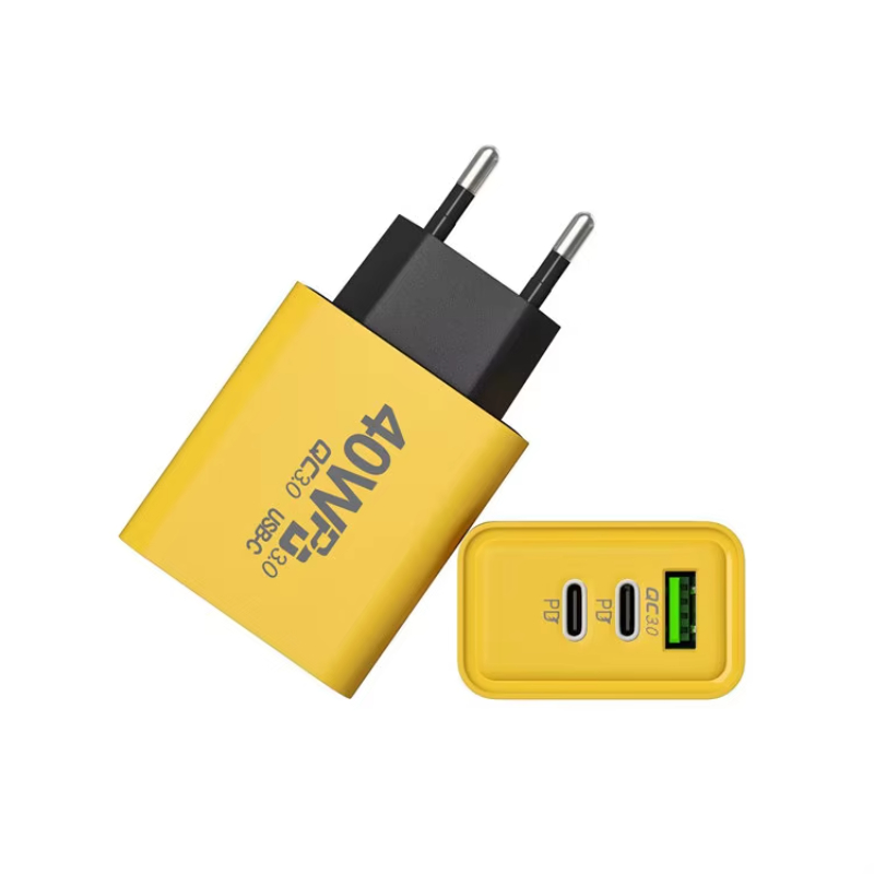 3 Ports 40W USB C Wall Charger QC3.0 PD USB Type C Fast Charging Mobile Phones Chargers Adapter For iPhone Xiaomi Samsung