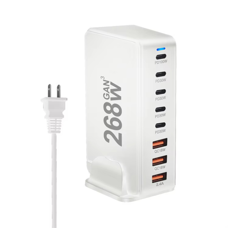 USB-C Port Desktop Charger Station Compatible With Multiple Smart Phones And Tablets For iPhone 15 14 13 12 11 Pro Max Samsung