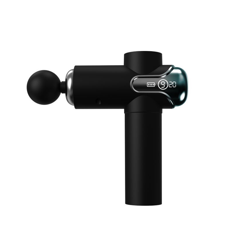 Phenitech Gun Massage With 4 heads Rechargeable Long Battery Deep Tissues Muscle Relaxation With 9 Gears LED Touch Screen