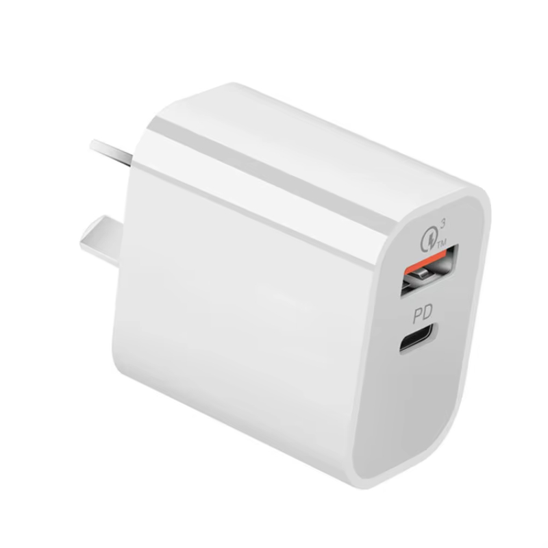 2 Ports PD 30W EU US UK AU Plug Fast Charger Adapter For iPhone 15 14 13 12 11 Samsung Xiaomi QC 3.0 Mobile Phone Quick Charger