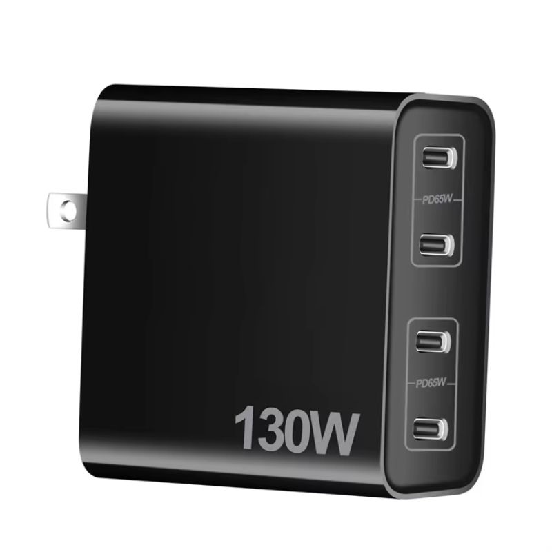 130W Multi-Port Charger USB C 65W PD Fast Charging Mobile Phone Quick Charge Type-C Wall Adapter For iPhone Xiaomi Samsung iPad