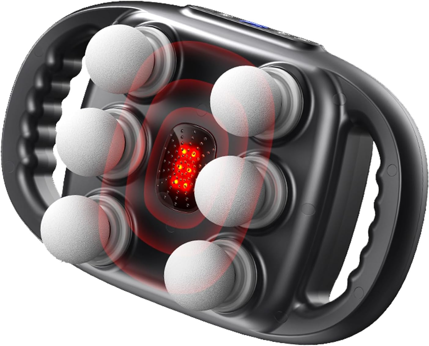 Phenitech Rechargeable Handheld Massage Gun with 6 Heads Deep Tissue Back Massager for Pain Relief