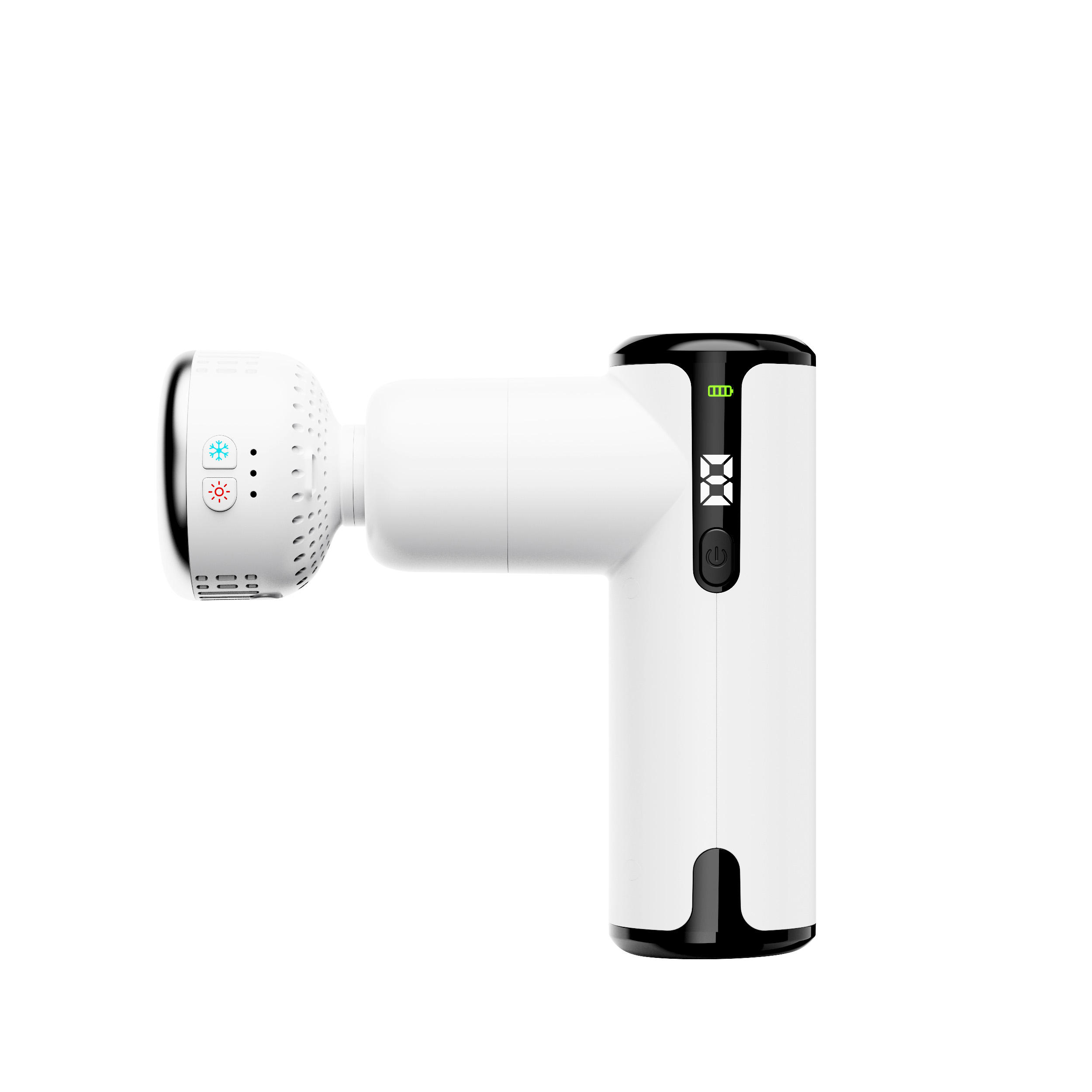 Phenitech Mini Massage Gun with Heat and Cold Head Deep Tissue Massager Gun Portable Percussion Muscle Massager Fascia Gun