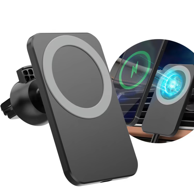 Popular Trends Car Mount 15W Fast Charging Magnetic Wireless Stand Safe Charger With Phone Holder For iPhone 15 14 13 12 Pro Max