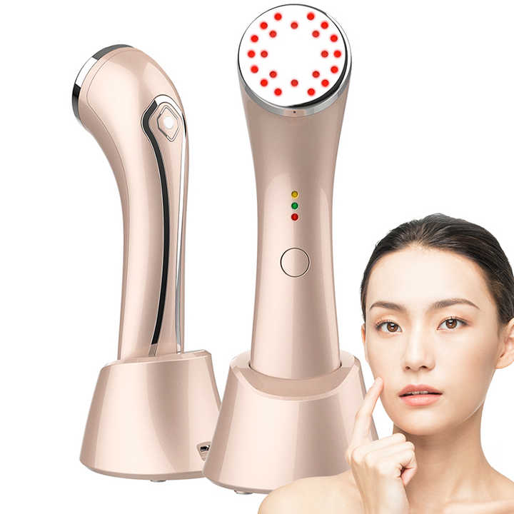 Home Use Rf Beauty Equipment Heating Function Facial Beauty Machine Skin Tightening Infrared Light Therapy Face Massager