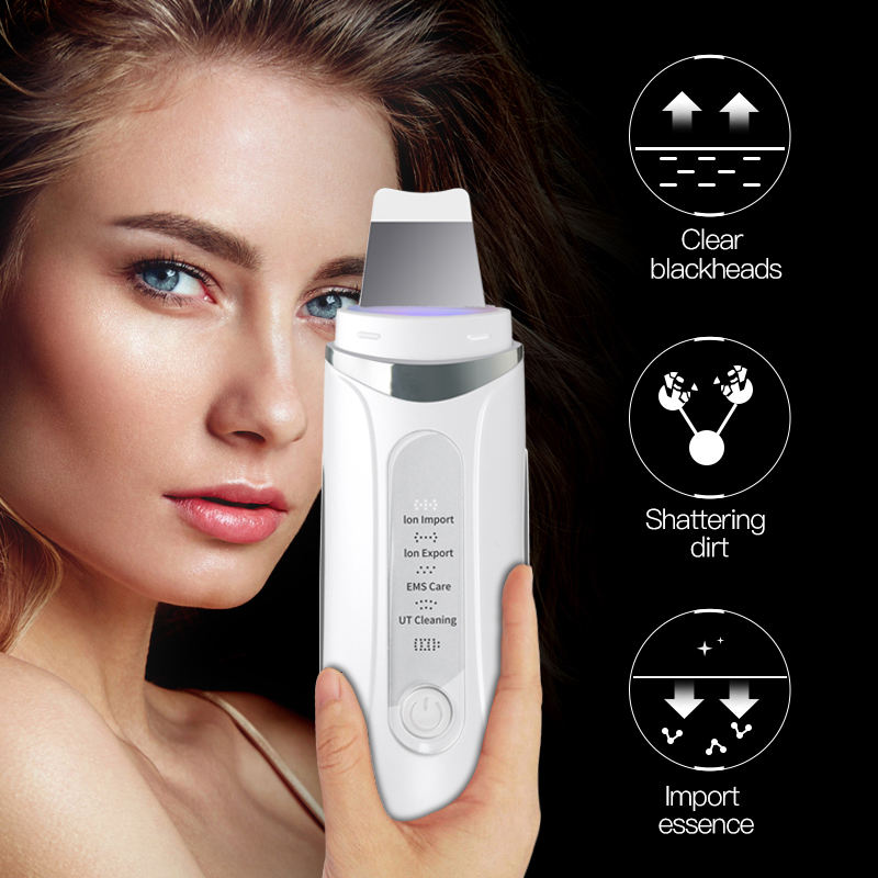 Wholesale Home Use Ultrasonic Peeling Facial Pore Cleaner Sonic Skin Scrubber Machine