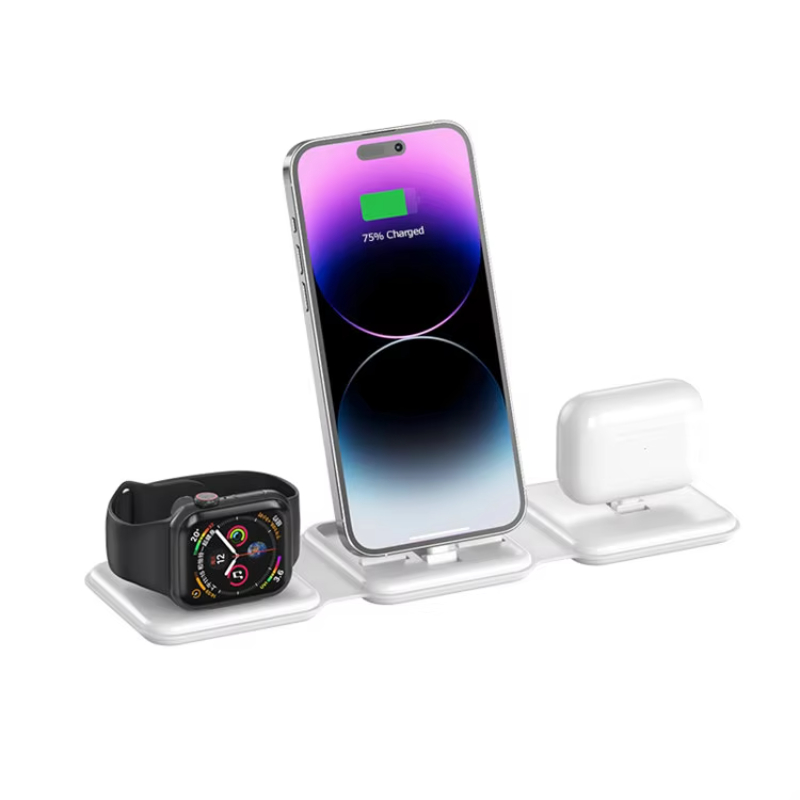 2023 New 3 In 1 Wireless Charger Pad Magnetic Foldable Fast Charging Station For iPhone 14_13_12 Pro Max AirPods 3_2_Pro iWatch