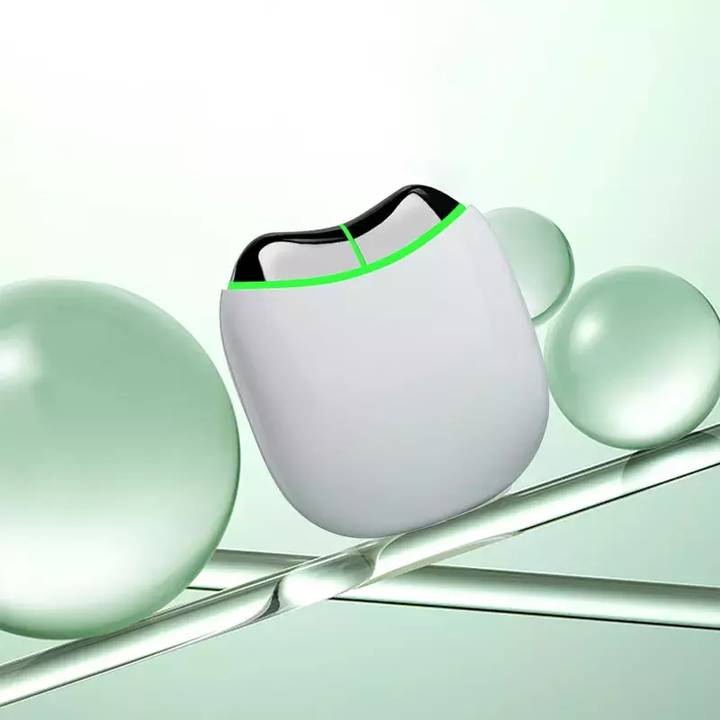 best selling electric neck face lifting tool EMS massager with three led light infrared therapy for swan neck remove double chin