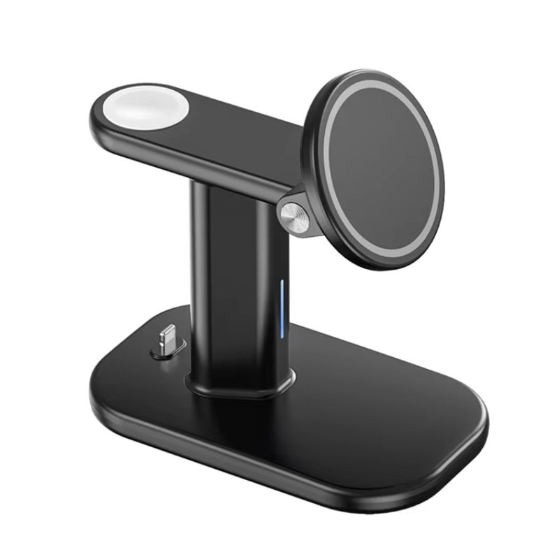 3 In 1 Folding Magnetic Holder Wireless Charger For Apple Watch Airpods Mobile Phones iWatch Stand Best Selling Products 2023