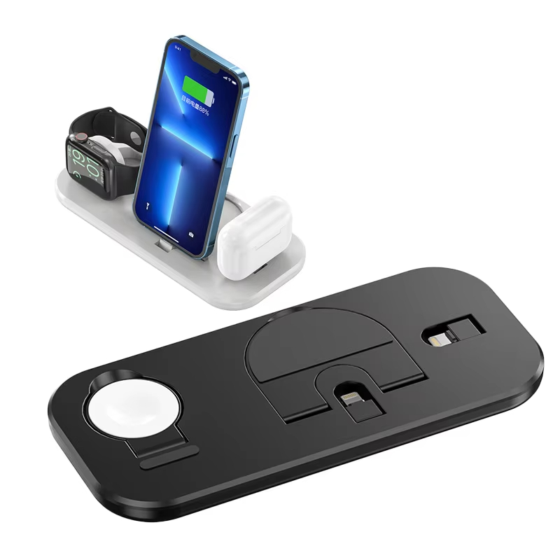 Cheap 3 In 1 Charging Station For Apple Multiple Devices Stand Foldable Charger Holder For iPhone 14 13 For AirPods For iWatch