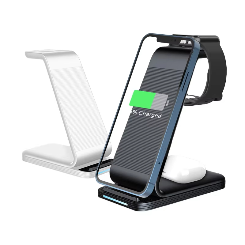 Universal Portable Fast Wireless Phone Charger For iPhone 15 14 13 12 Pro Max Apple Watch AirPods Caricatore Wireless 3 IN 1