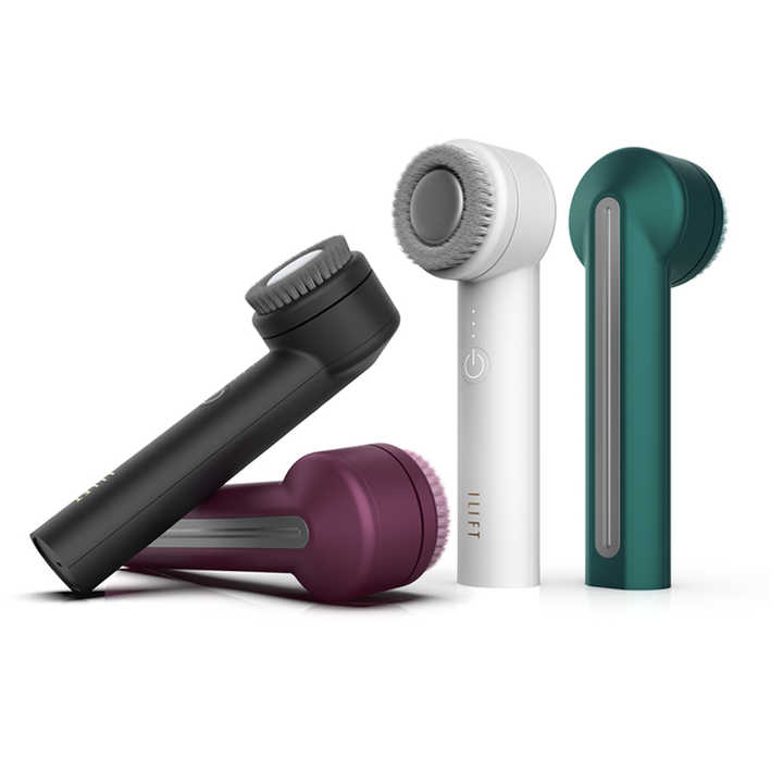 New Designed Portable Rechargeable Electric Ultra Sonic EMS Ions Women's Men's Deep Cleansing Facial Brush Tool