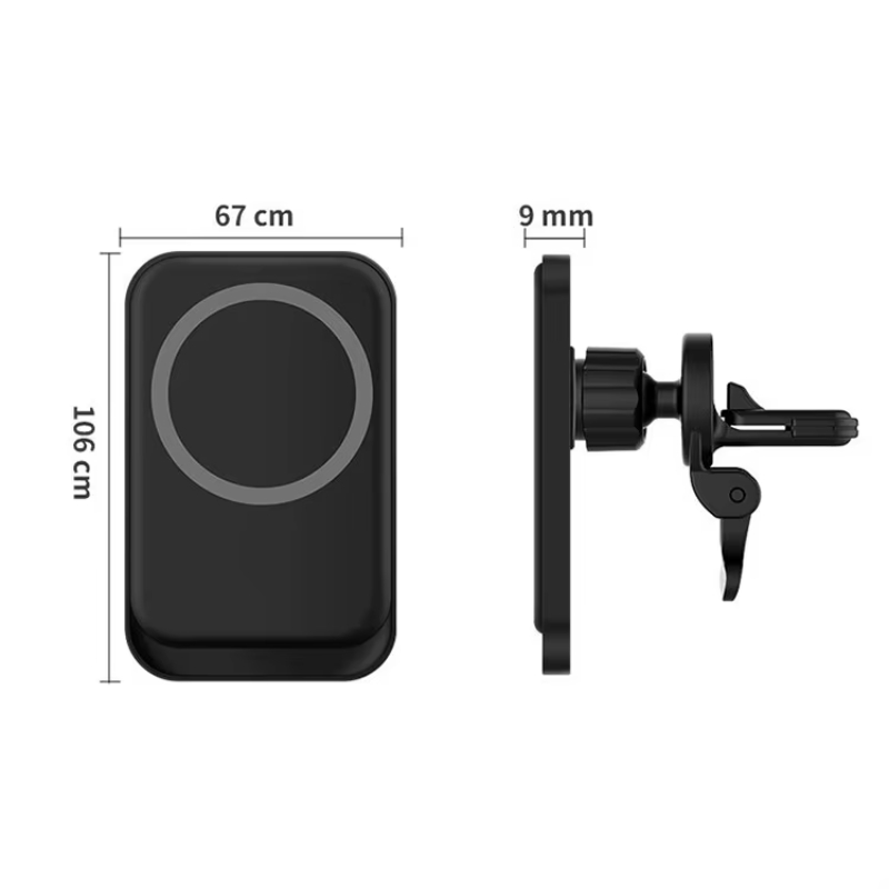 Universal Car Auto Wireless Smart Quick Charge 15W Magnetic Fast Charging Stand For iPhone 15 14 13 12 Android Mobile Phones