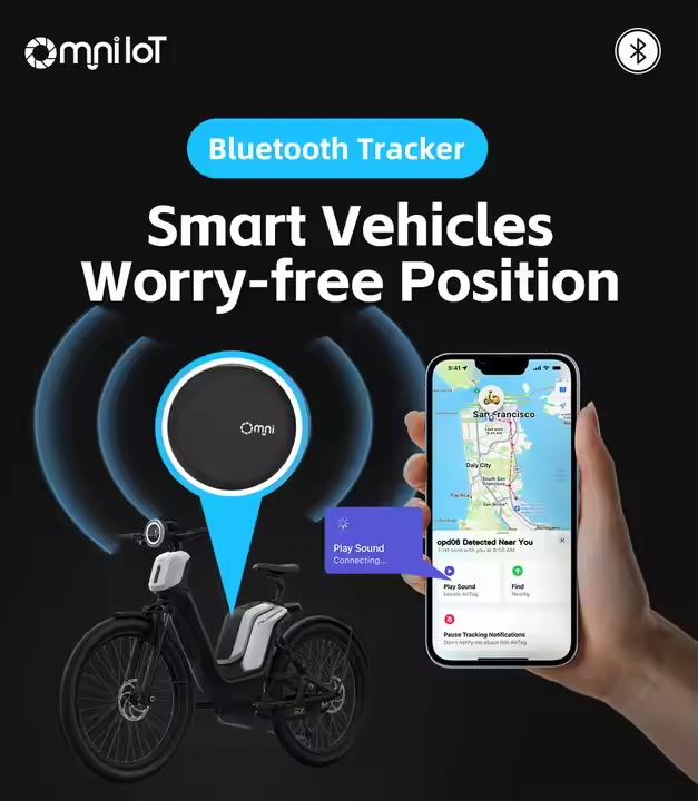 Wholesale IP65 Vehicle Positioning Bluetooths Mini Anti-lost Waterproof Wireless Locator Device For Ebike