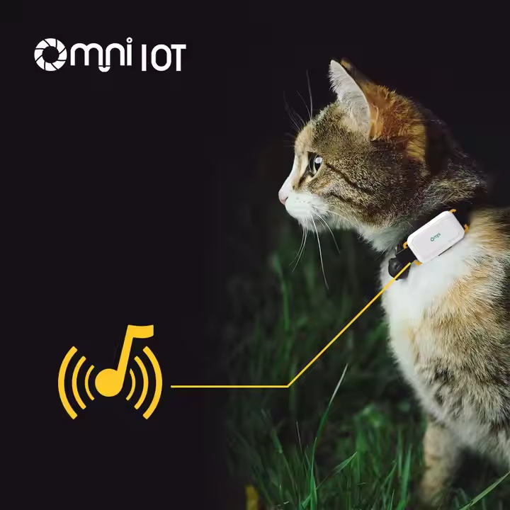 Omni iTrack safe waterproof smart mini cat tracer collar dog locator pet tracker gps for pets
