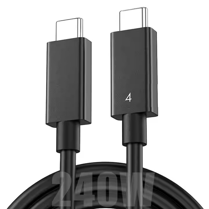 ULT-unite Thunderbolt 4 Coaxial Cable 0.15m 0.3m 1m 2m PD100W 40Gbps 8K USB C to C Cable 5A Fast Charging Data Type-C Cable